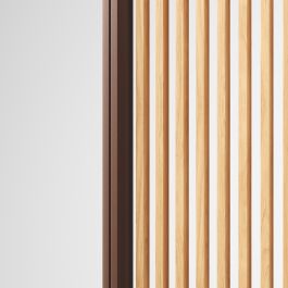 Vertical side wood panel