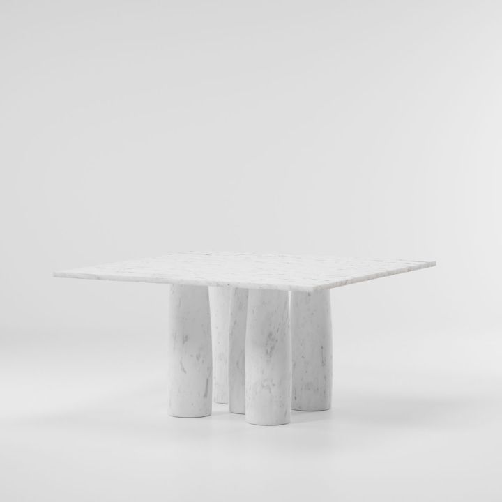 Il Colonnato Tavolo da pranzo in marmo 140 x 140 / 8 persone