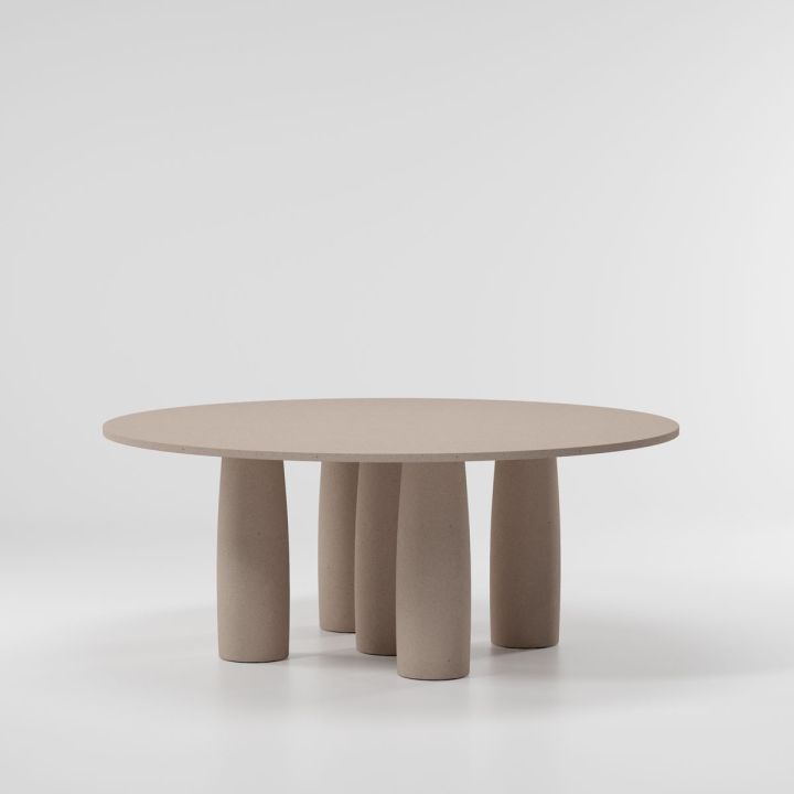 Il Colonnato Minera stone table de salle à manger ø165 / 8 personne